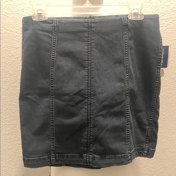 Free People Blue Mini Pencil Skirt Casual - Picture 1 of 4